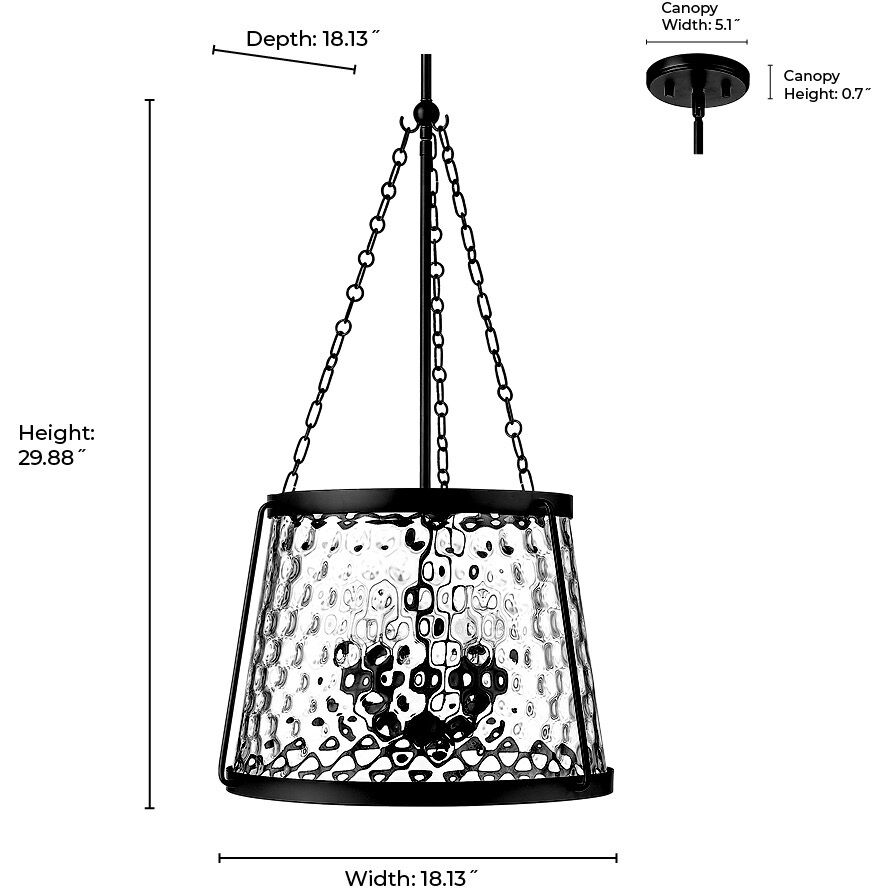 Adabella 5 Light 18.13 inch Polished Nickel Pendant Ceiling Light